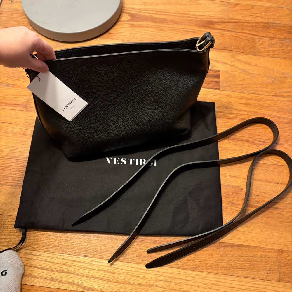 Vestirsi Eden Shoulder Bag - Black Leather
